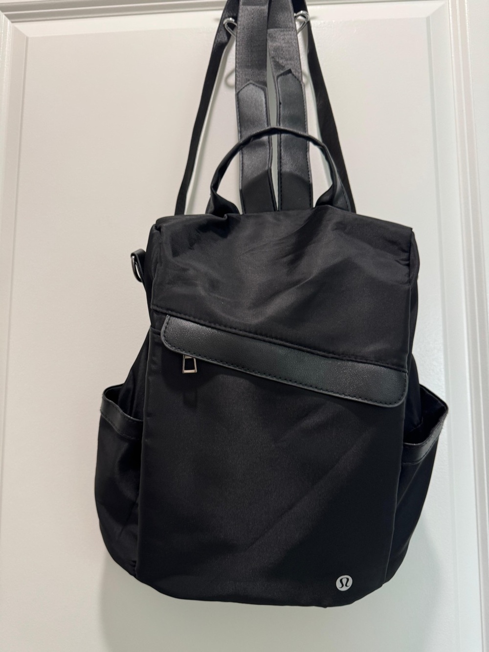 lululemon athletica Black Backpack with Side Pockets